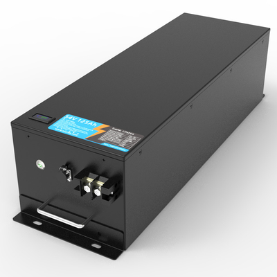 52V aangepaste lithiumbatterijen 54,4V 125Ah elektrische vorkhef golfkar AGV LiFePO4 batterijpakket