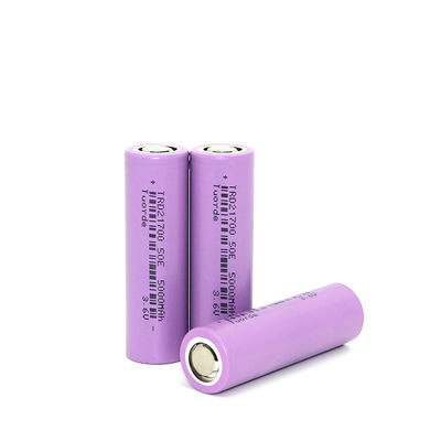 Op maat gemaakte lithium-ion batterijcel 5000mAh 3.6V 21700 UN38.3 Cylindrische 2C ontlading