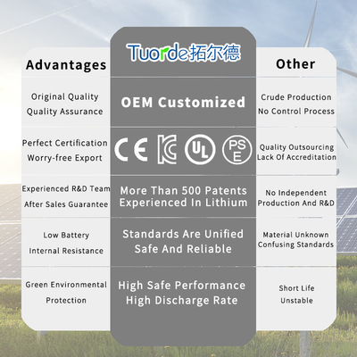CE lage temperatuur lithiumbatterie, lichtgewicht 2200mAh oplaadbare 18650 cel