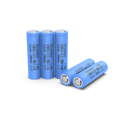 UN38.3 Lithium 18650 oplaadbare batterij, BMS 2000mAh Lithiumbatterij
