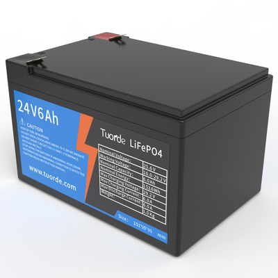 24V 6Ah Lithium Ion Deep Cycle Battery, oplaadbare AGV Lithium Battery