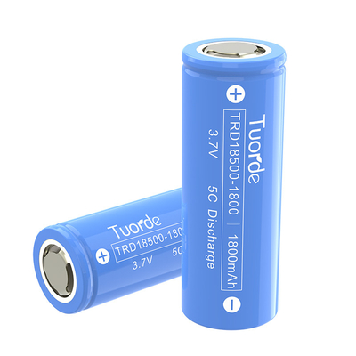 18500 cilindrische lithiumbatterijcel 1800mAh 5C-ontlading