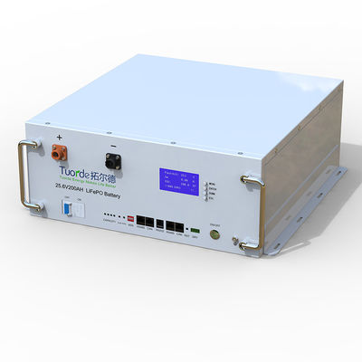 25.6V 200Ah LFP basisstation Batterijrek gemonteerd Piekontladingsstroom 110A 1S